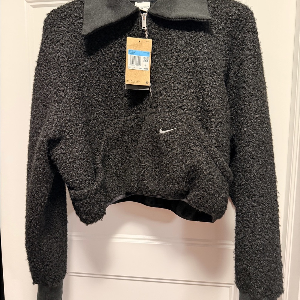 Nike Women's Black Teddy top